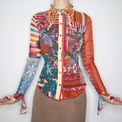 Crazy Save the Queen Blouse (S-M)