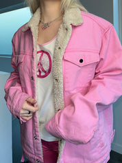 Pink Sherpa Jacket