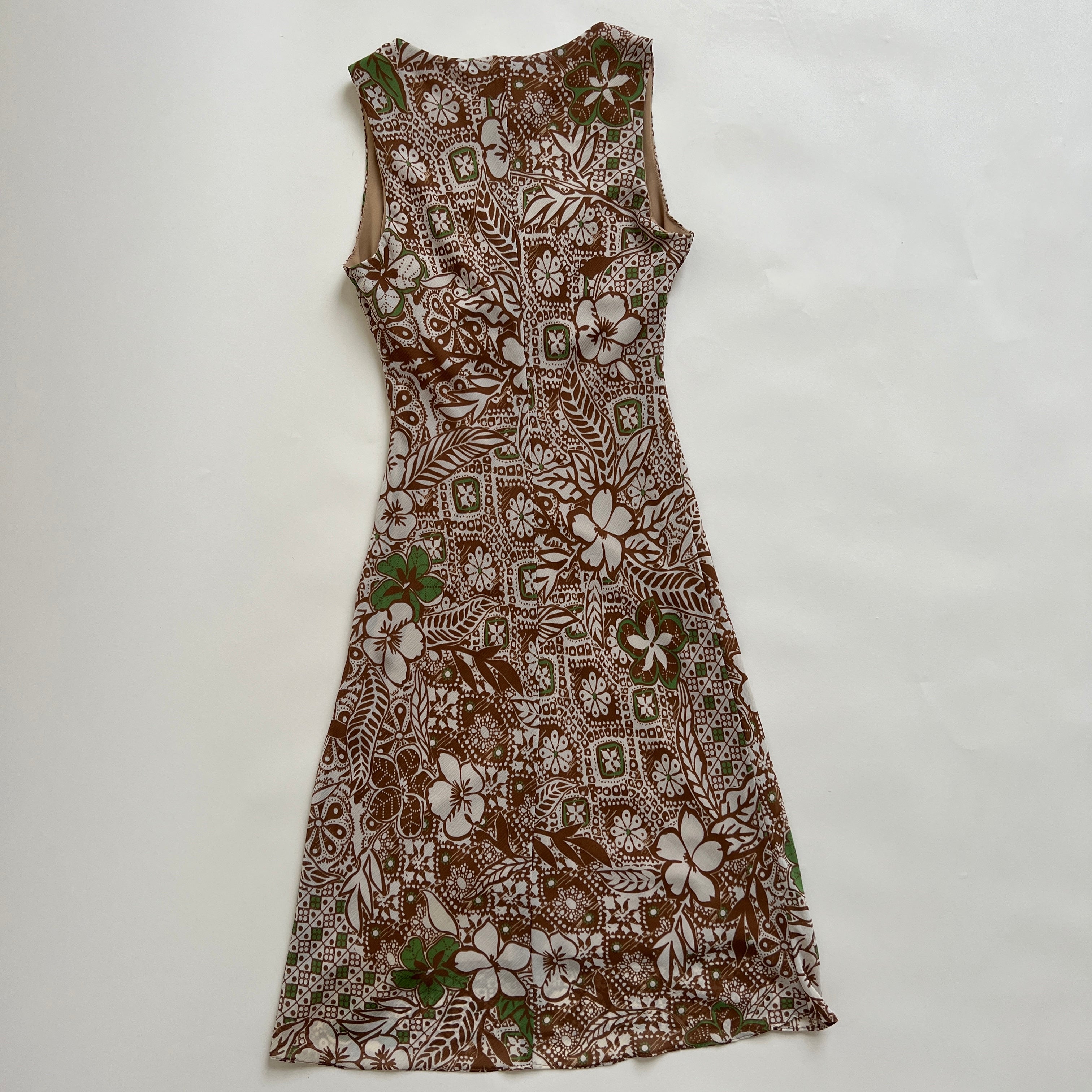 00s brown summer midi