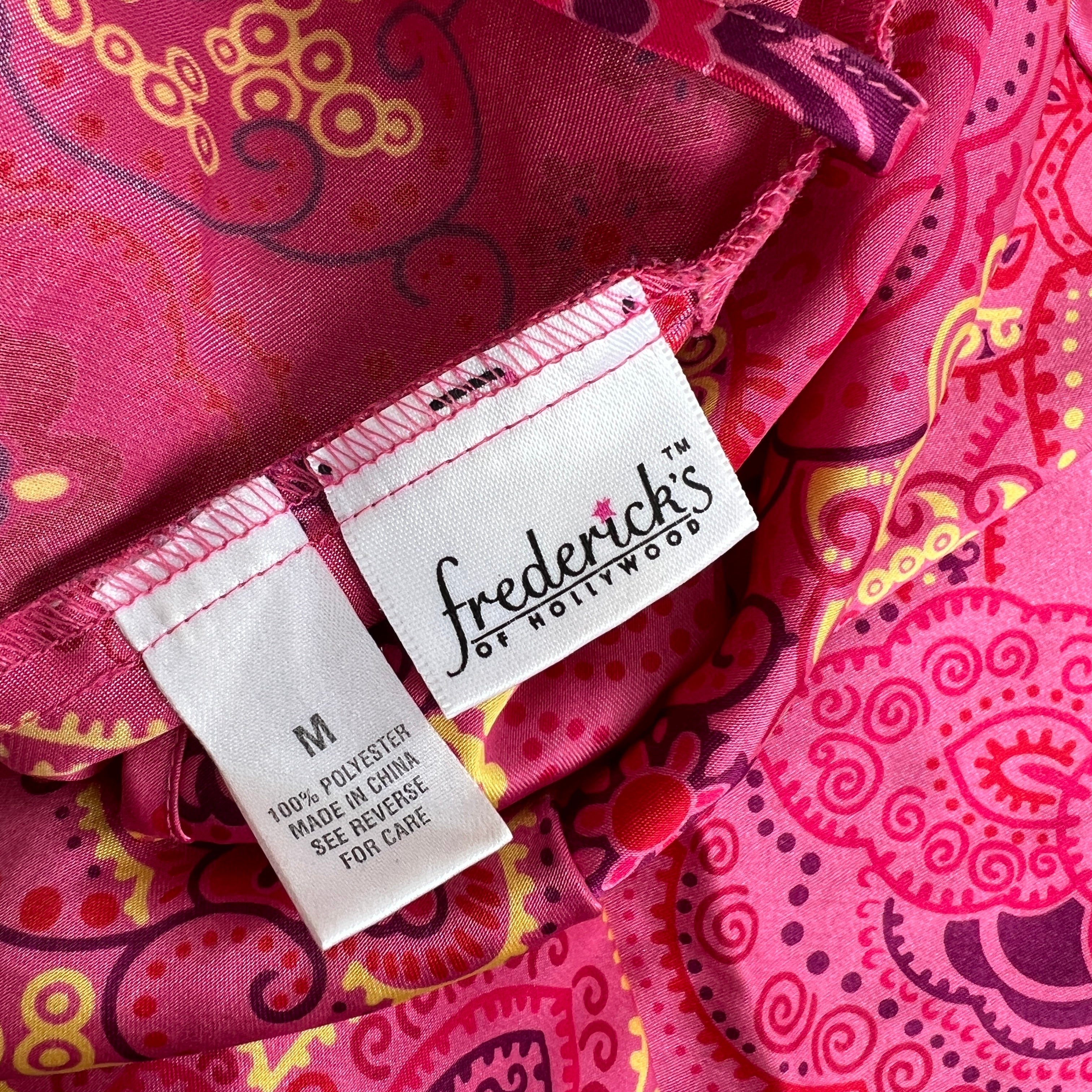 00s Pink pattern slip (M)