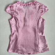 Y2k Pink satin top