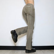 SPORTMAX Khaki Cargo Pants (S) 