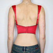 Red Satin Bustier (34B)