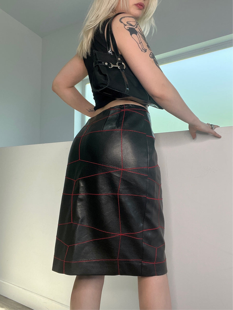 90s hotsell pvc skirt