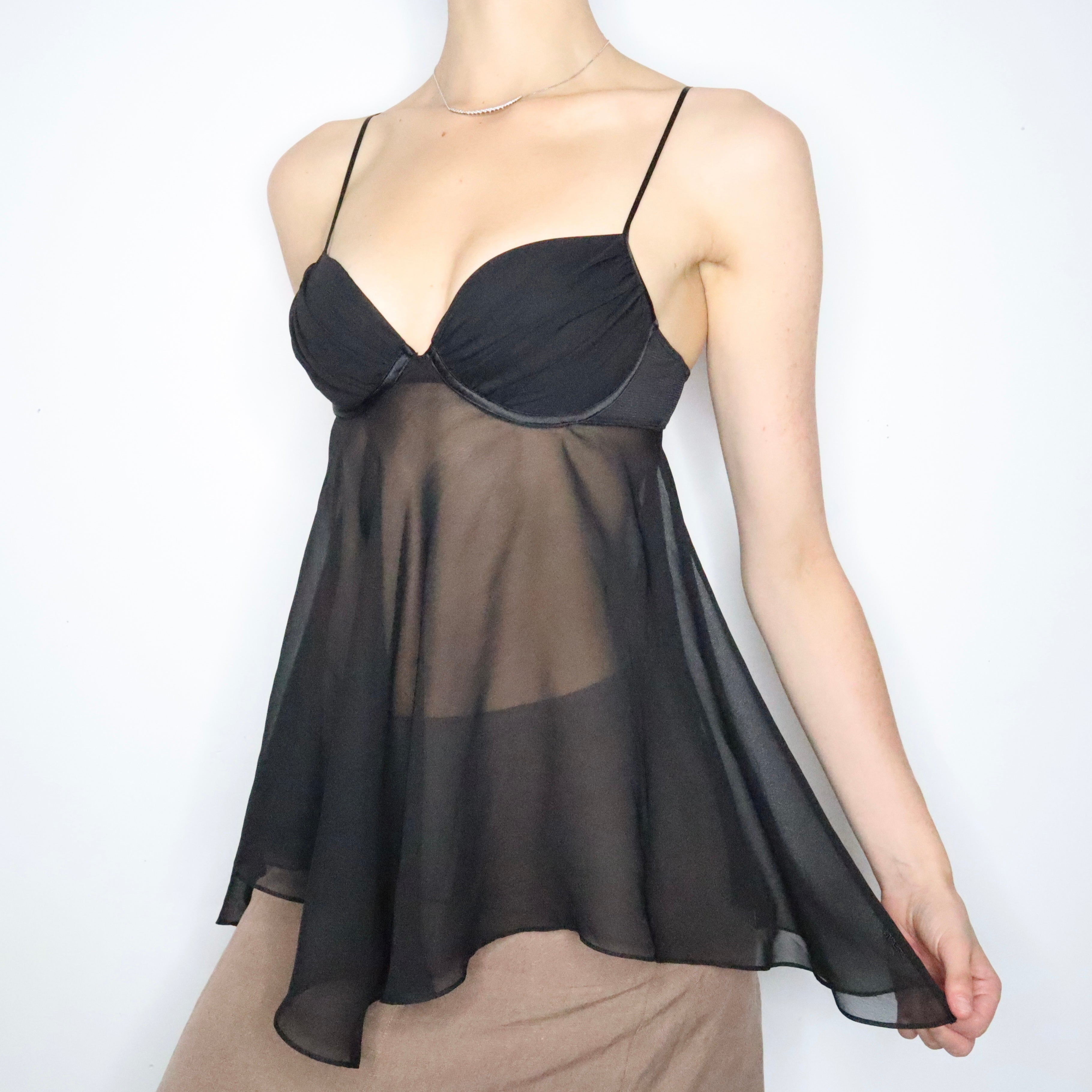 Black Fairy Babydoll Bustier (34C/36B)