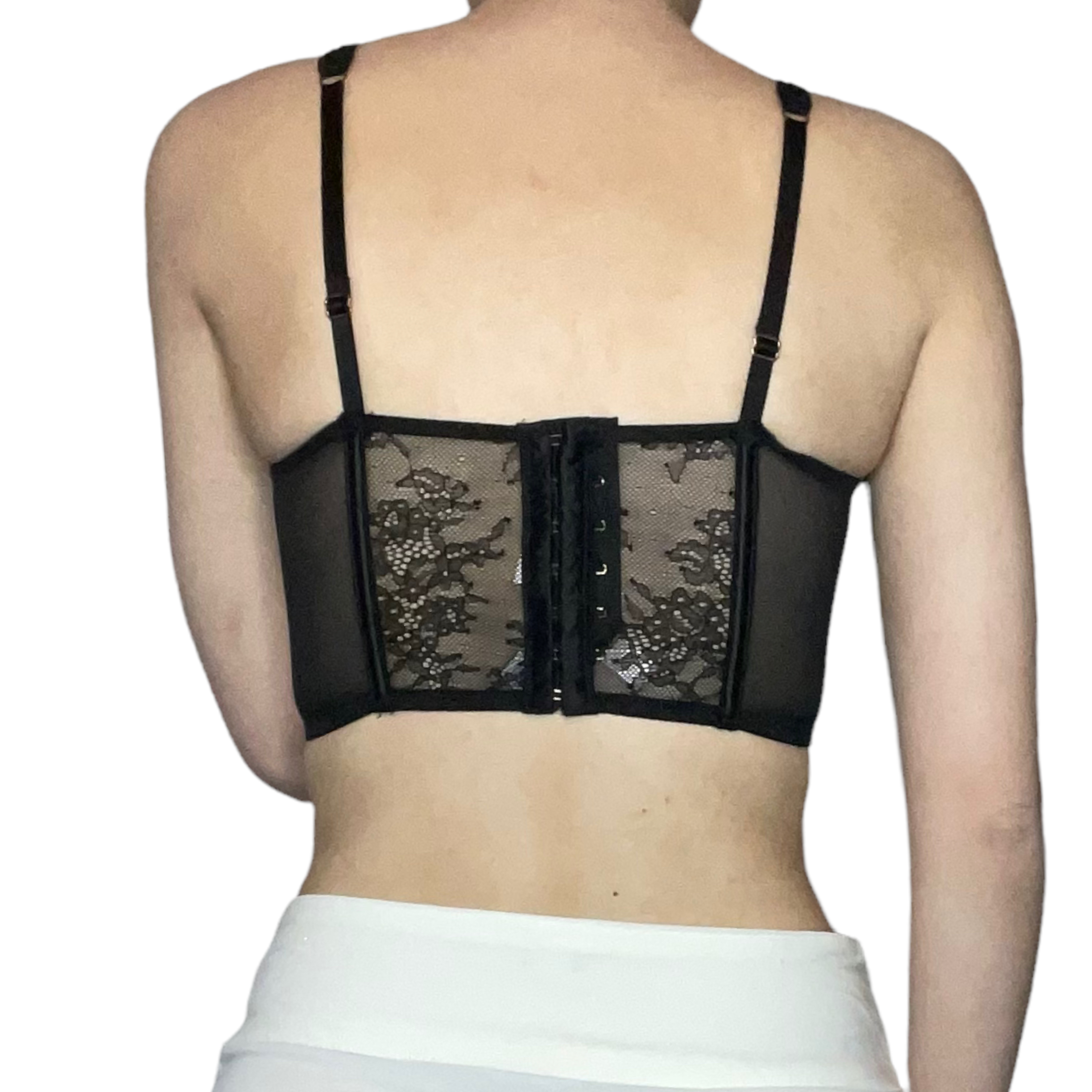 cropped bustier corset top
