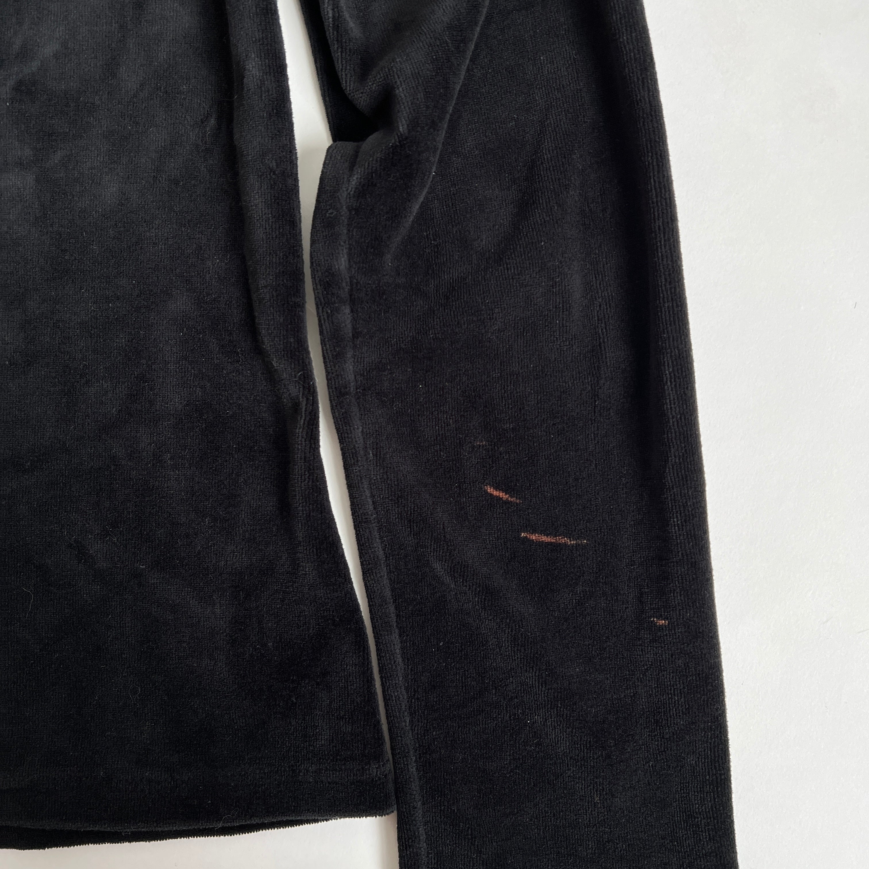 90s graphic velour zip hoodie