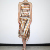Max Mara Striped Silk Set (Medium)