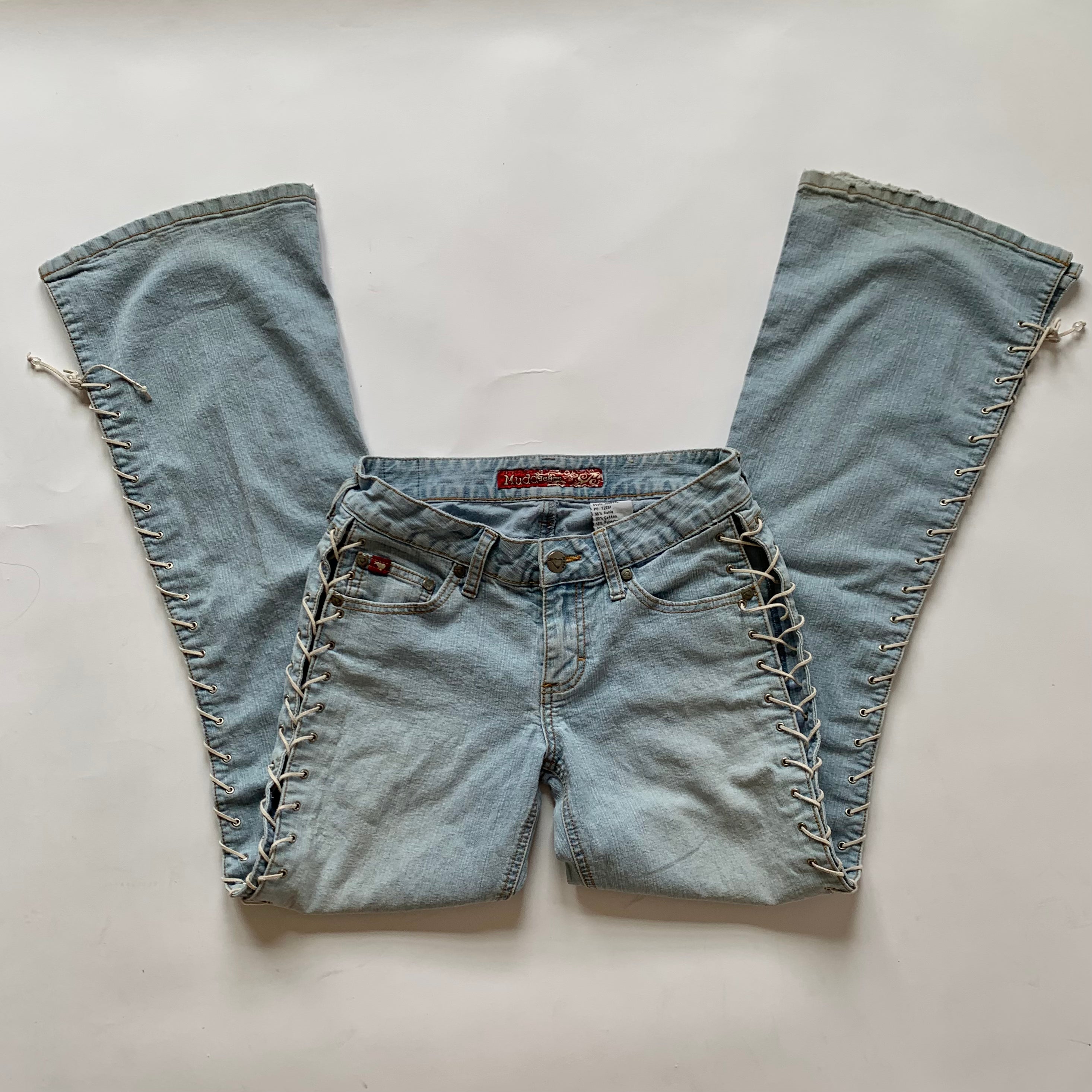 Y2K Lace Up Mudd Jeans (XS)