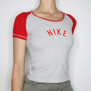 Sporty Nike Baseball Baby Tee (Small)