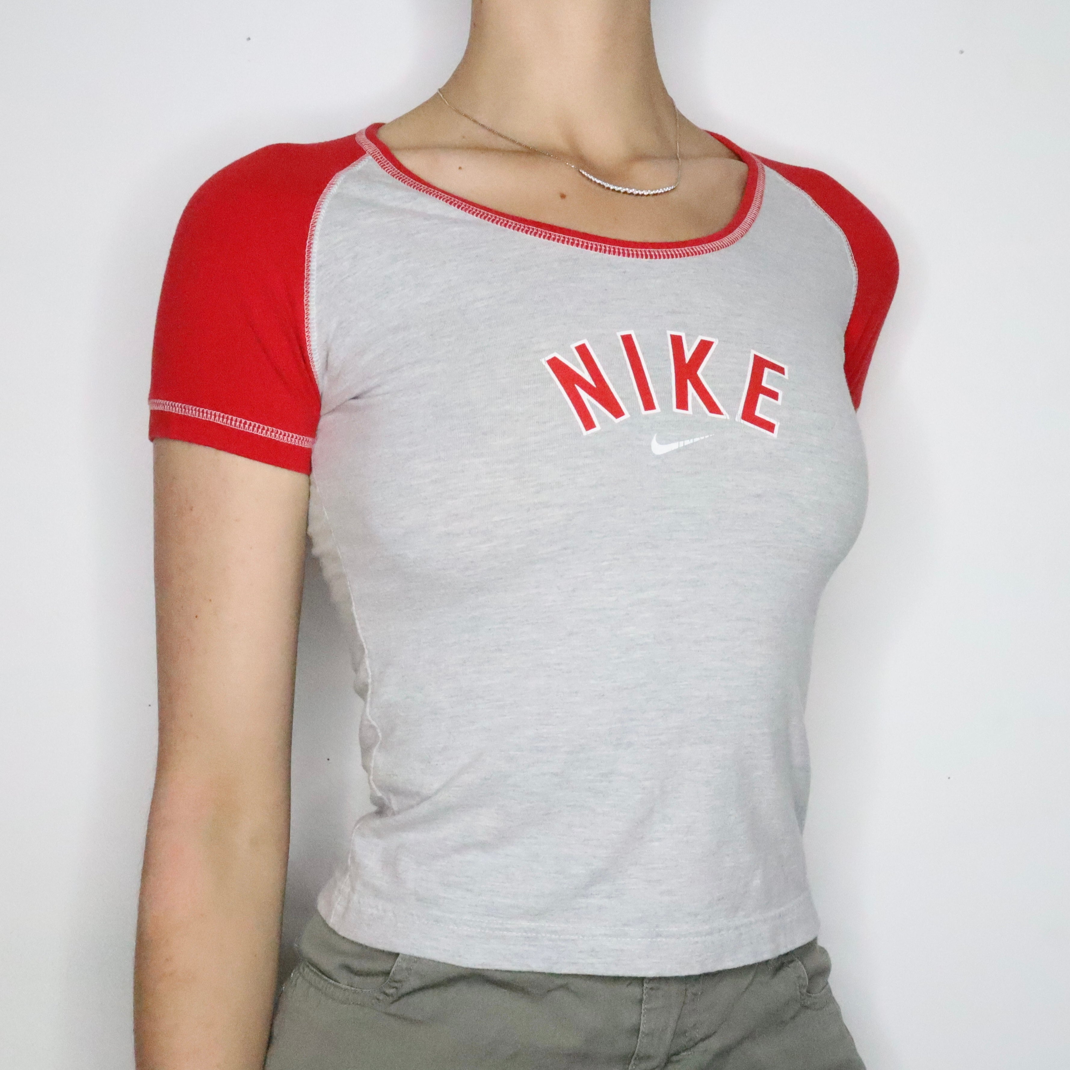 Sporty Nike Baseball Baby Tee (Small)
