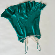 Vintage satin emerald slip