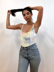 Crushed Velvet Body Suit