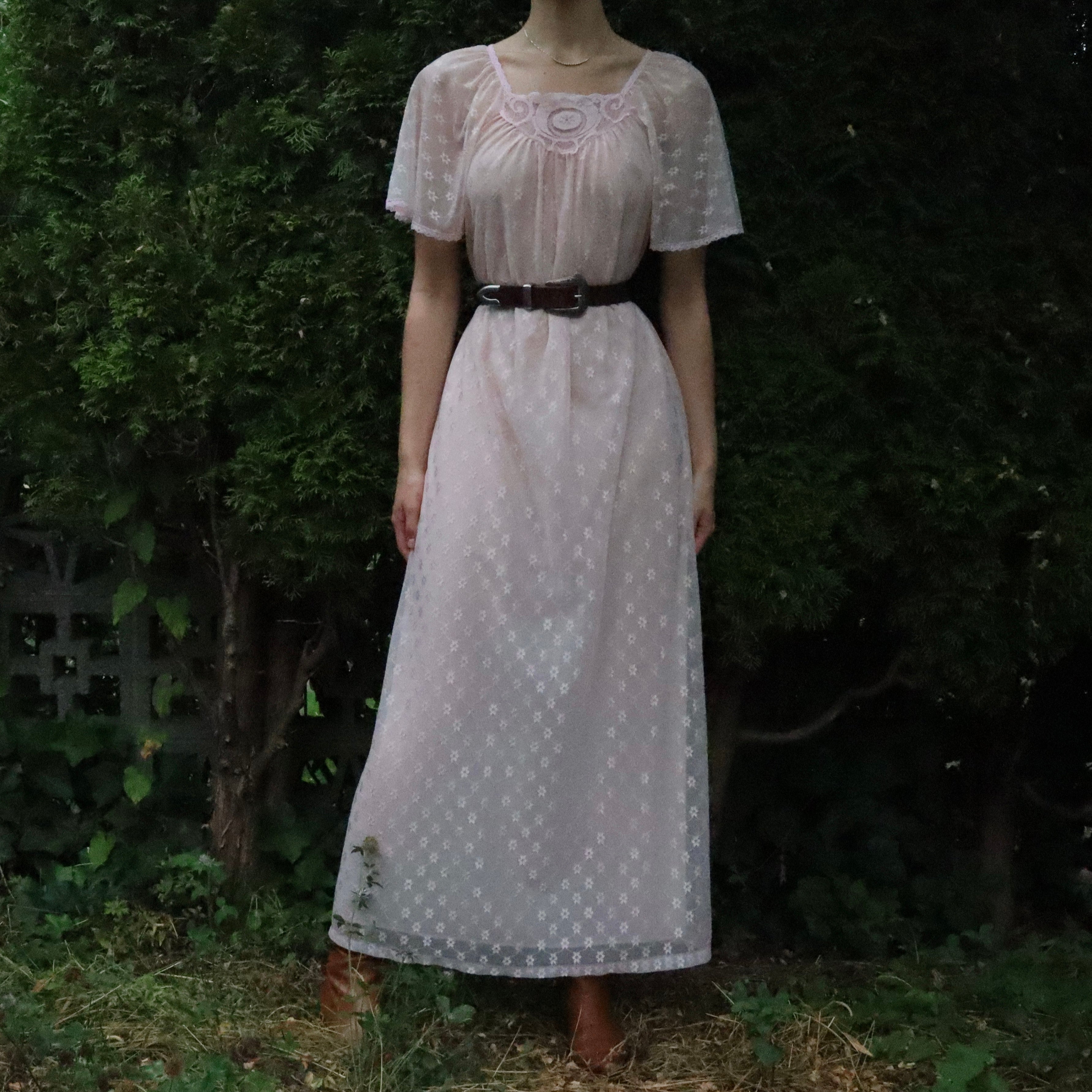 Blush Daisy Babydoll Nightgown (Large)