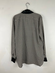 Faux collar button down