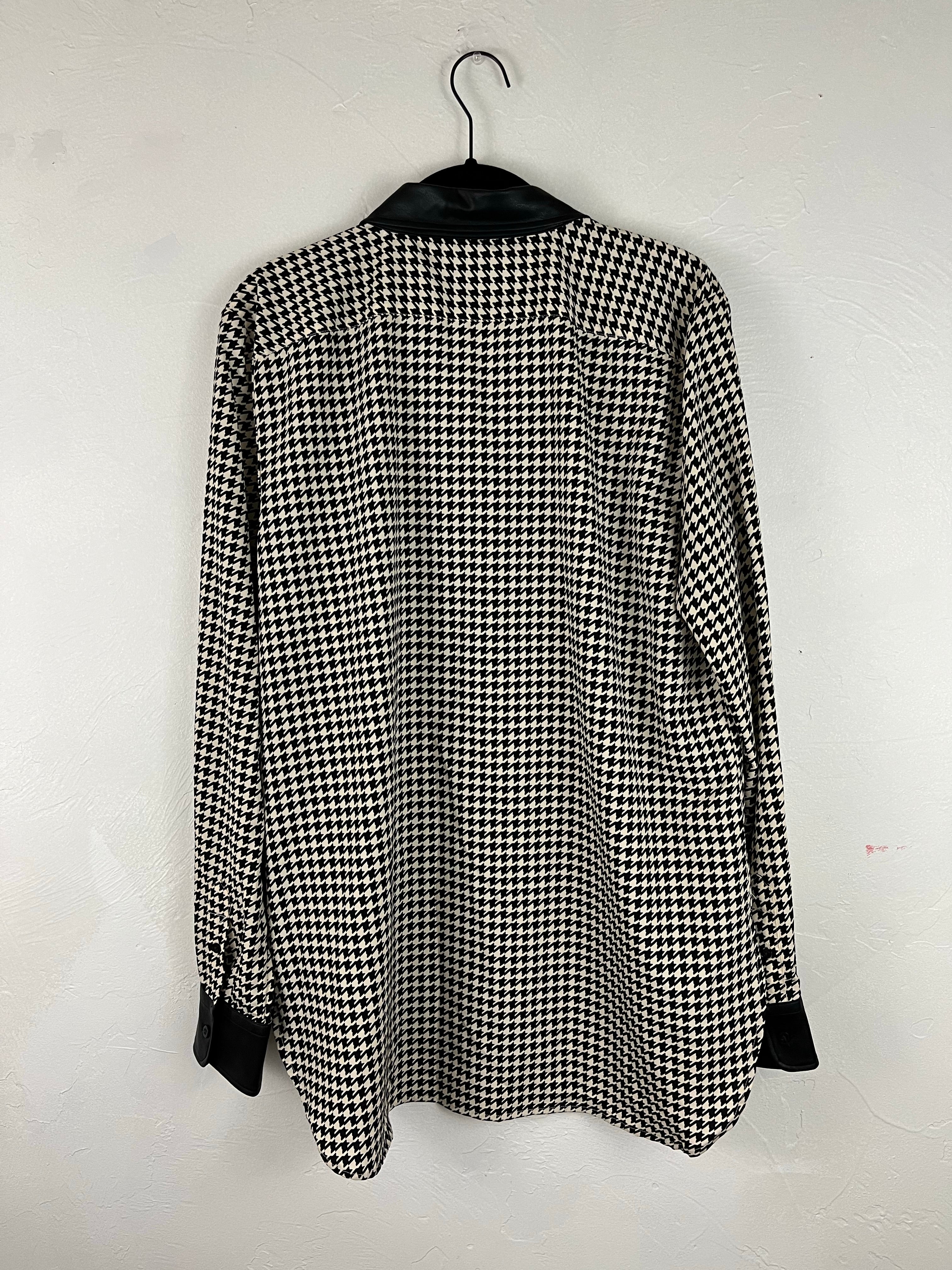 Faux collar button down