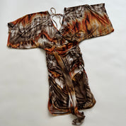 abstract print bodycon
