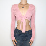 Pink Crochet Bolero (XS-S) 