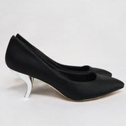 Roger Vivier Black Satin Kitten Heels (5.5-6 US/36 EU)