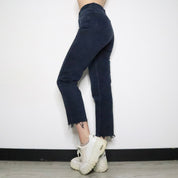 Guess Navy High Waisted Jeans (Small)