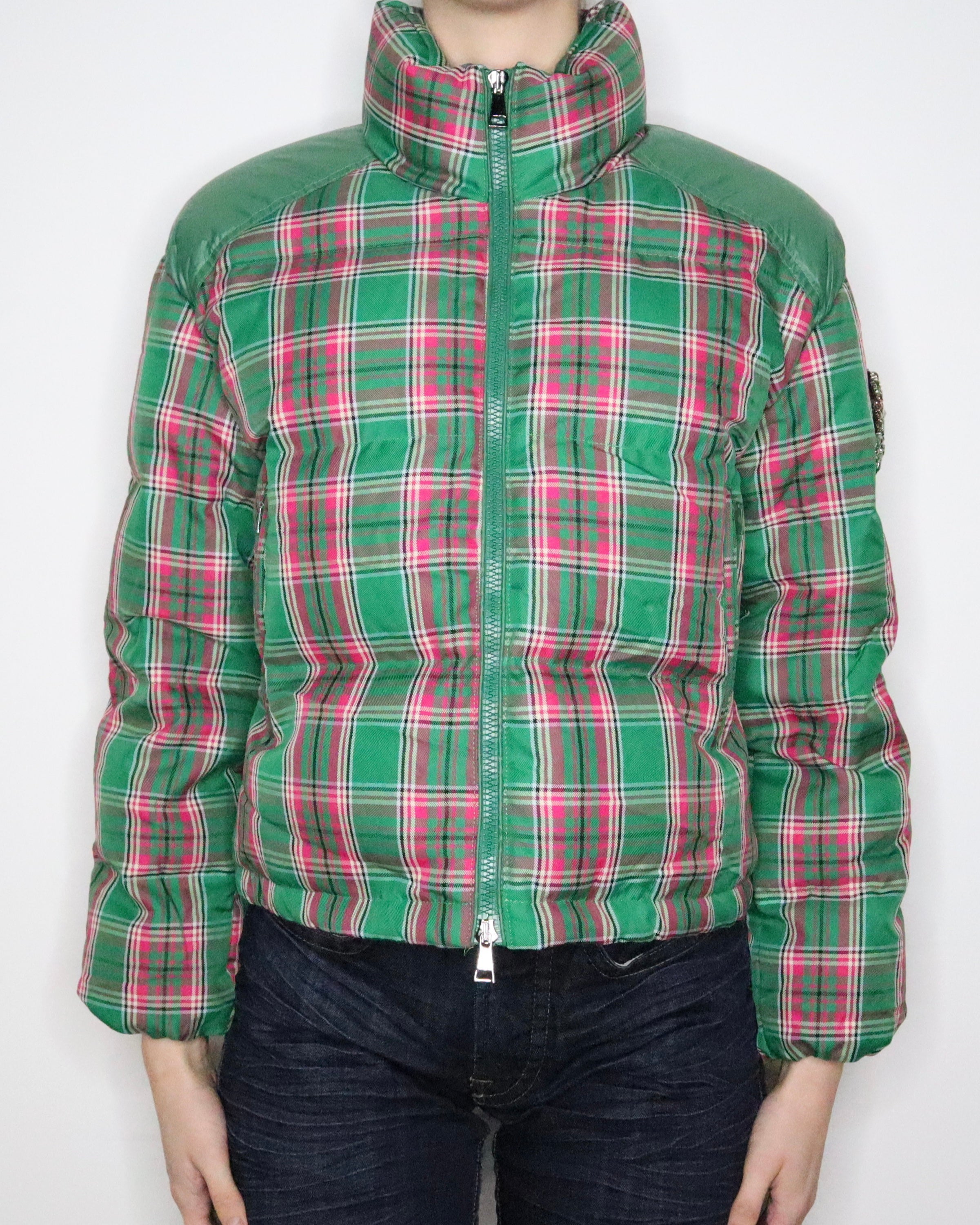 Moncler Plaid Puffer Jacket (XS-S) 