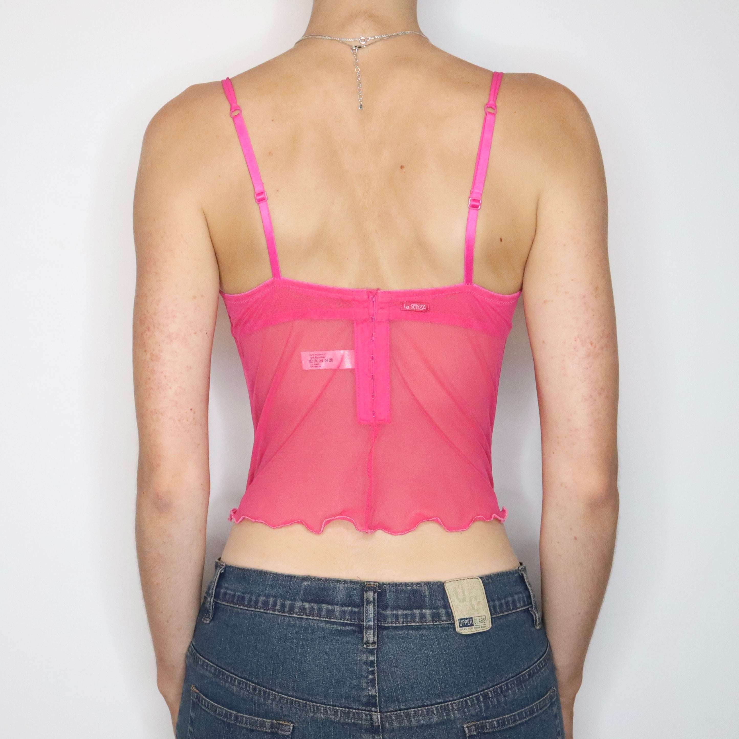 Pink Mesh Bustier (Medium) 