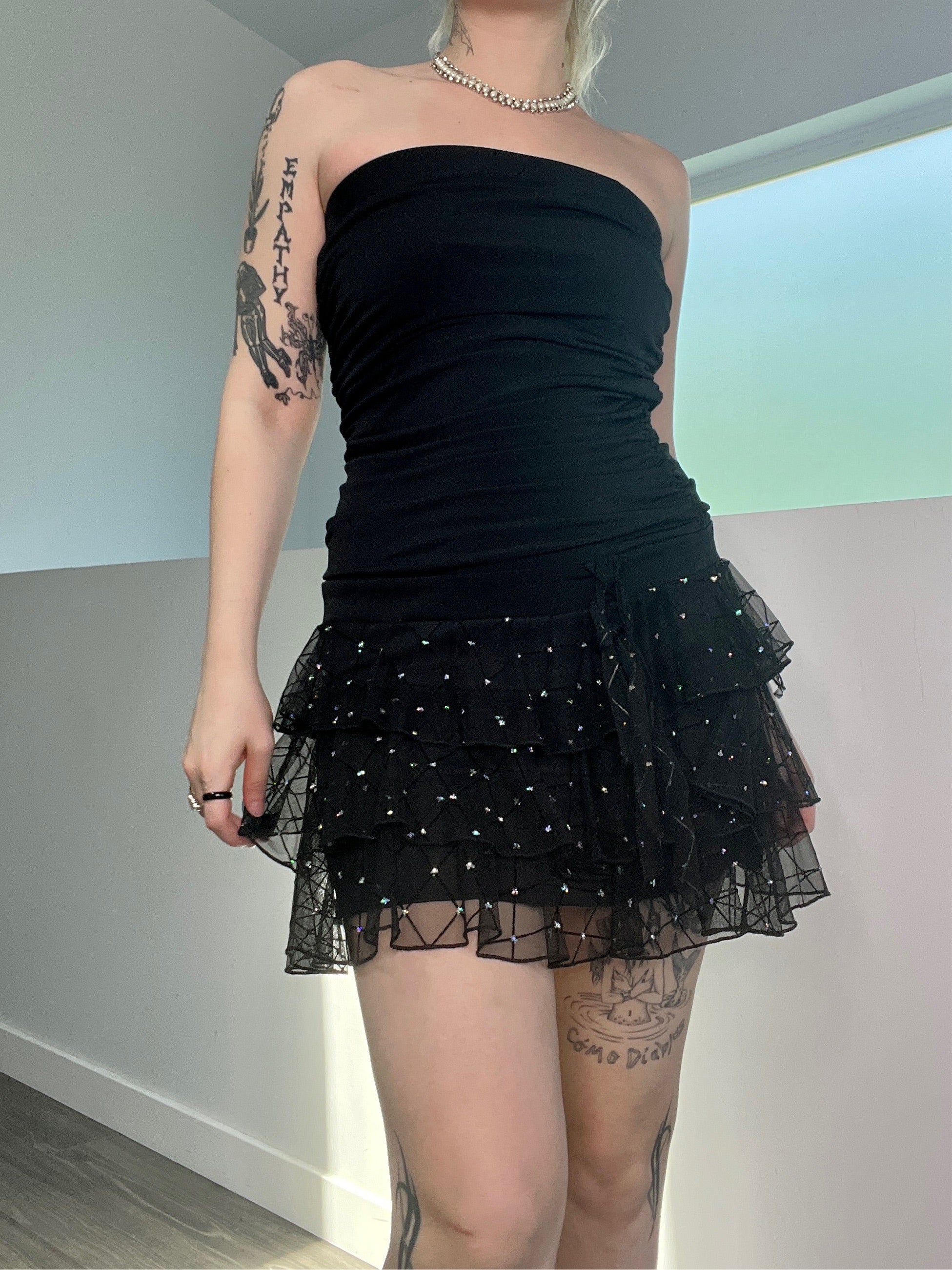 Y2K Ruffle Party Dress