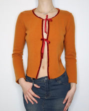 Italian Orange Cardigan (Medium) 