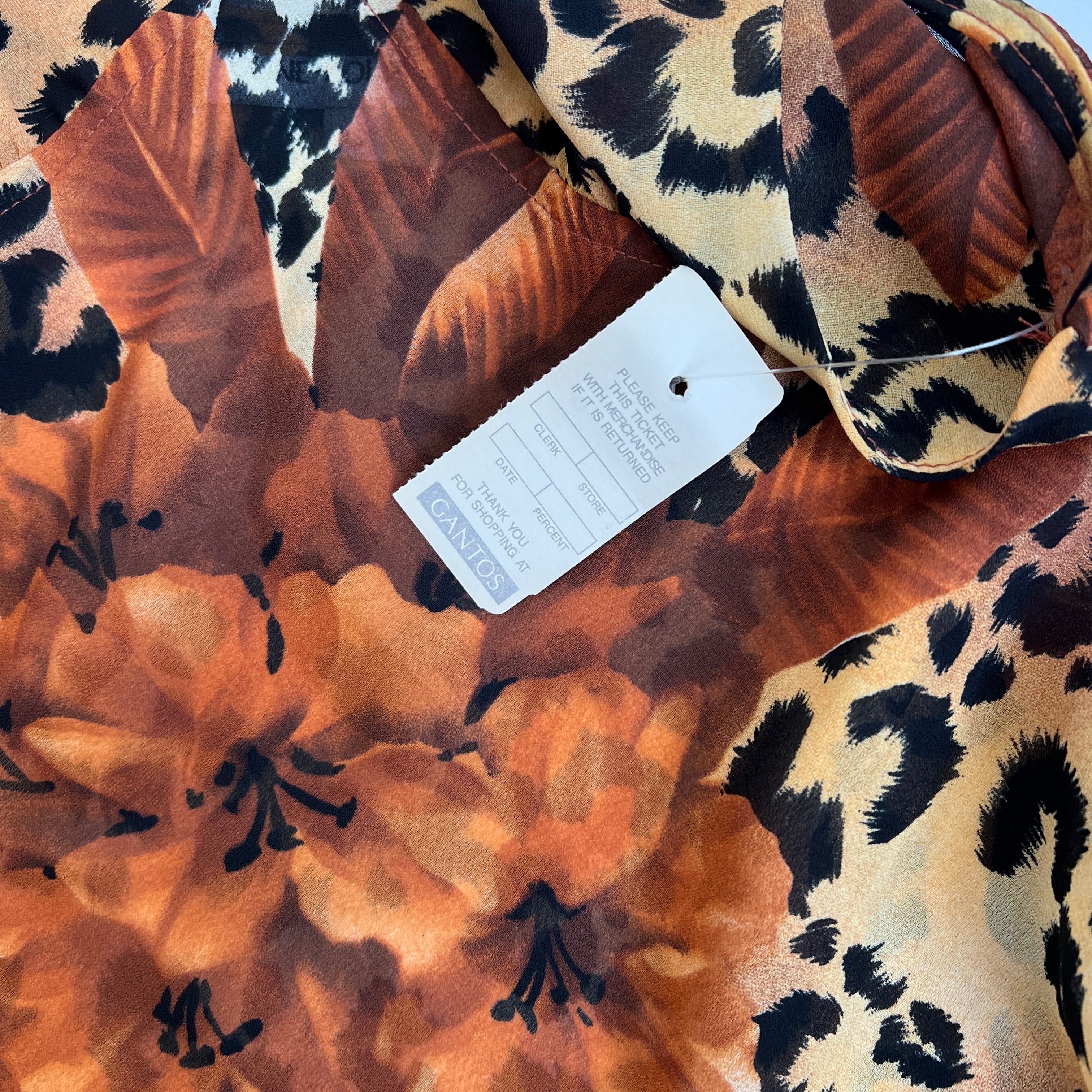 90s deadstock cheetah cami