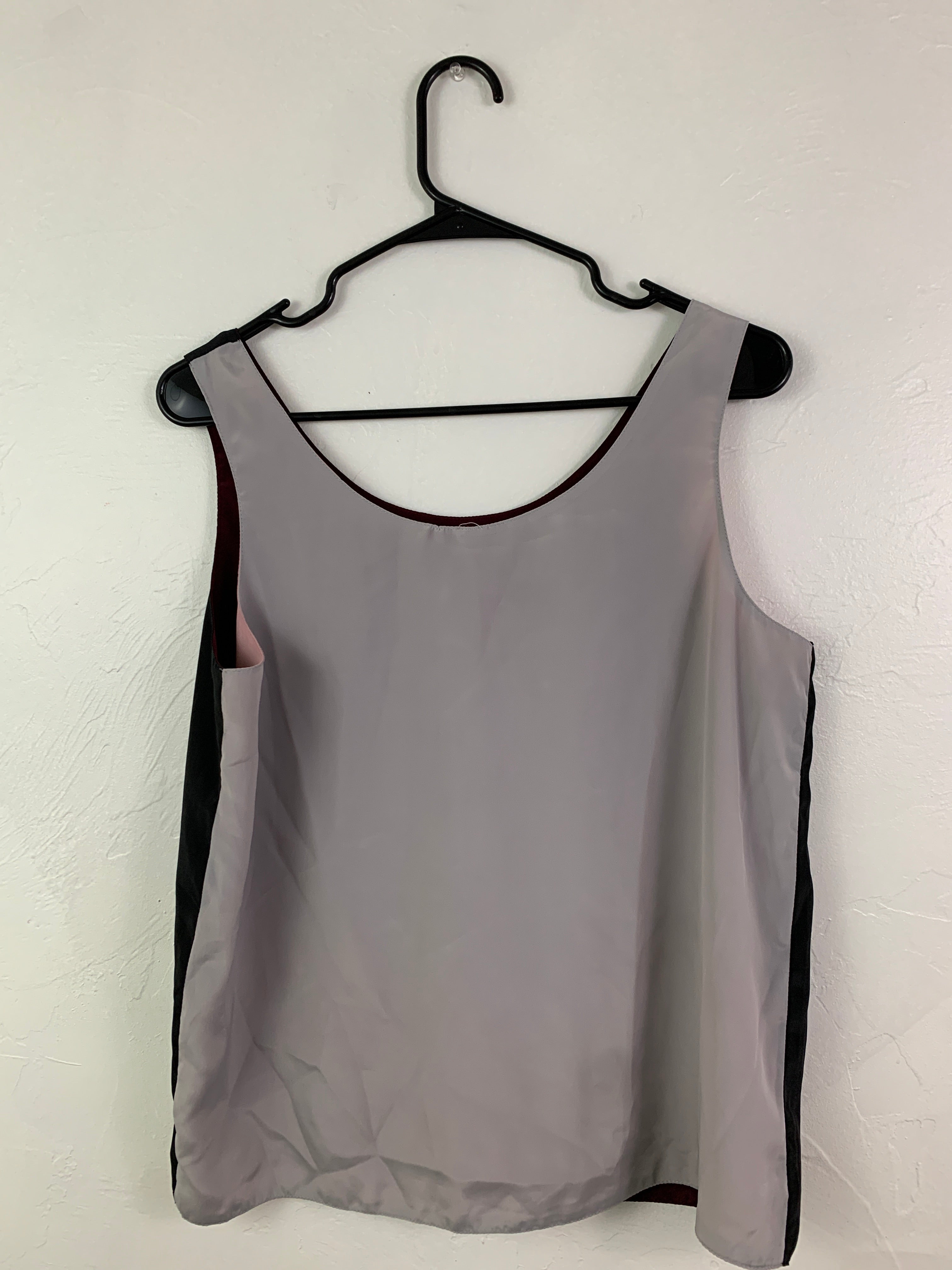 Reversible silk tank