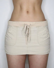 Beige Cargo Mini Skirt (Small) 