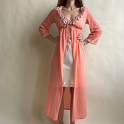 Vintage dusty pink robe