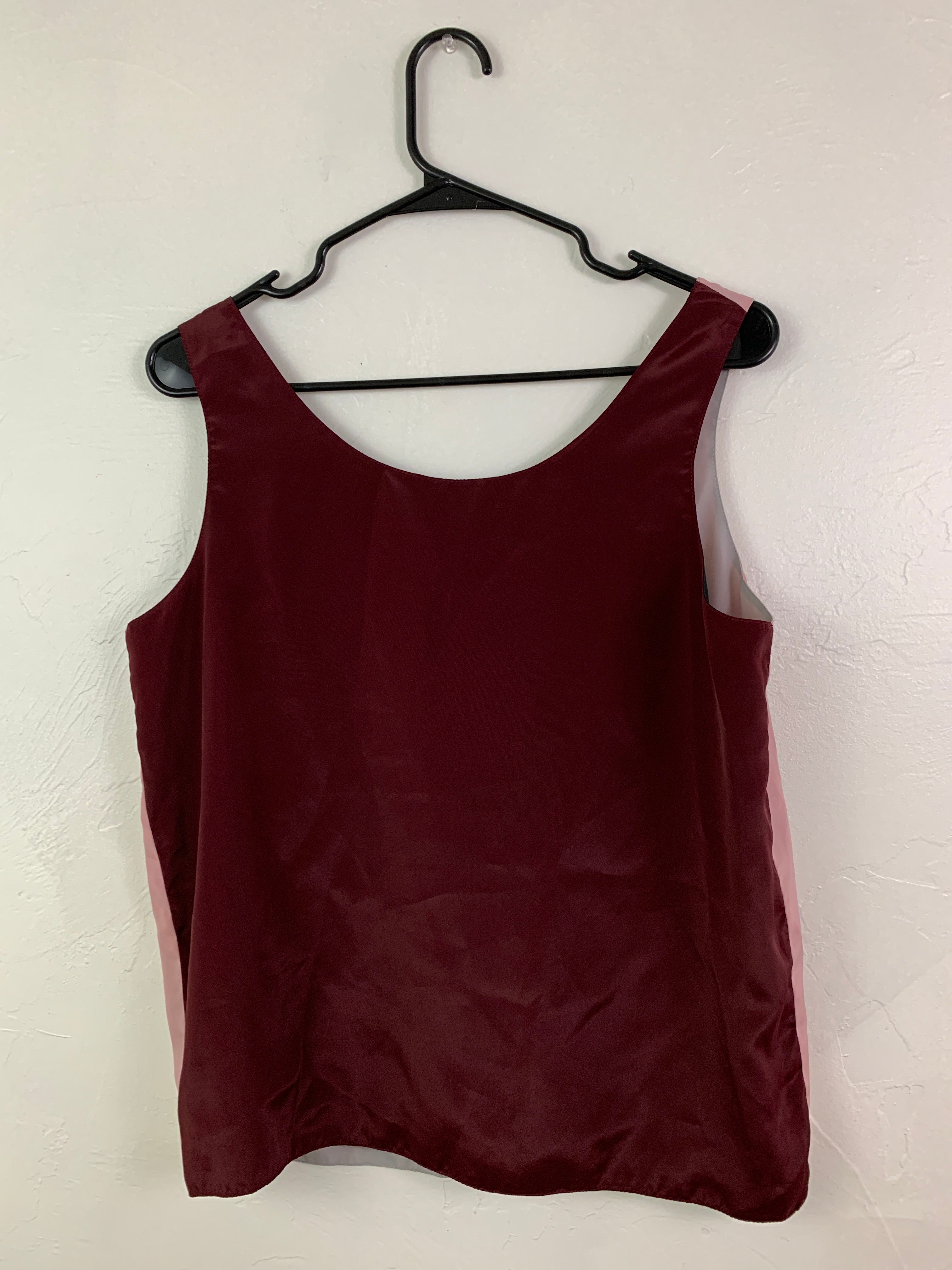 Reversible silk tank