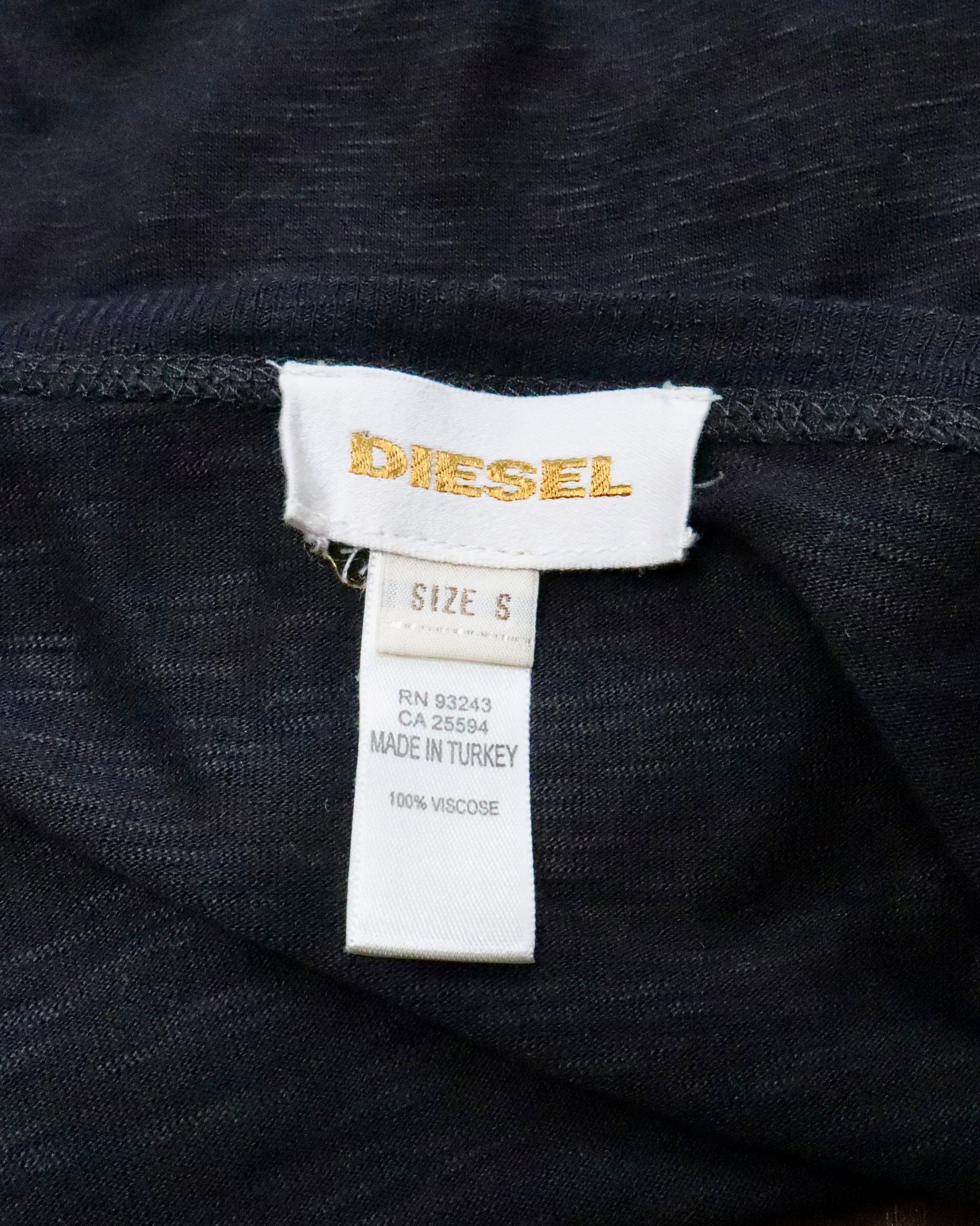Diesel Black Wrap Top (Small) 