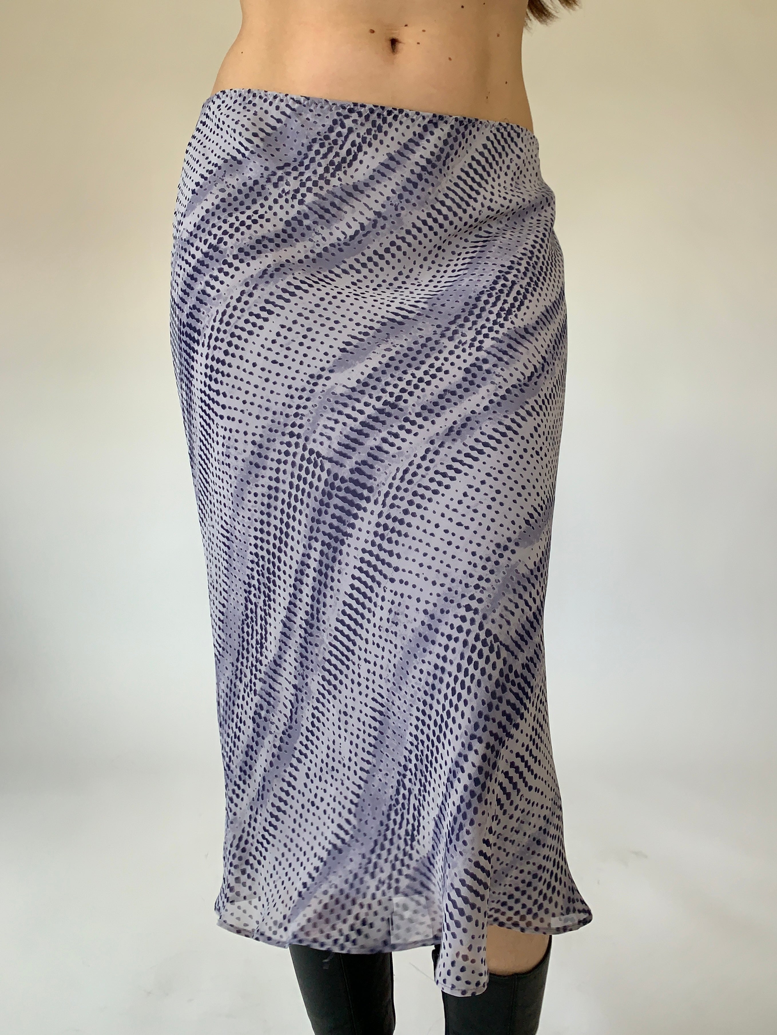 2000s Silk Midi