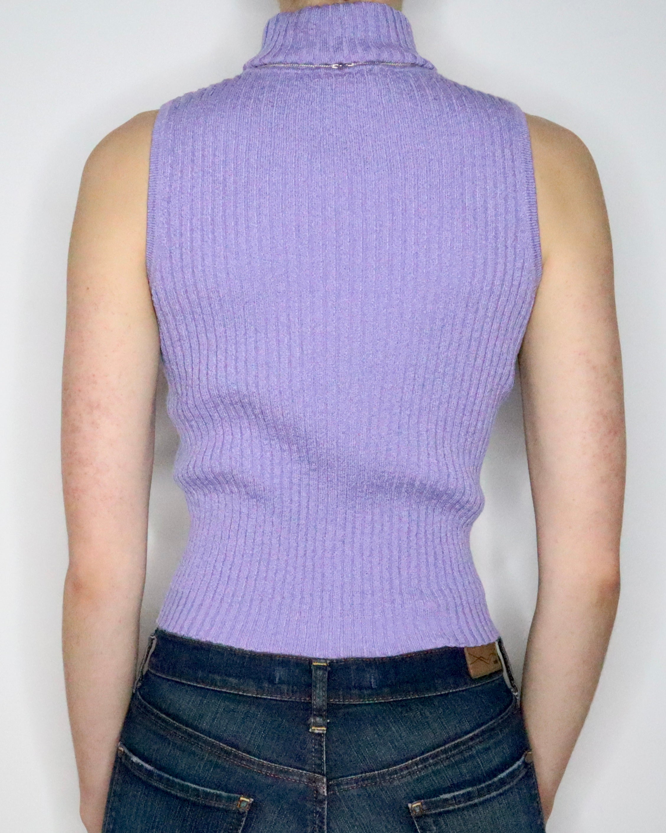 Lavender Sleeveless Turtleneck (XS-S) 