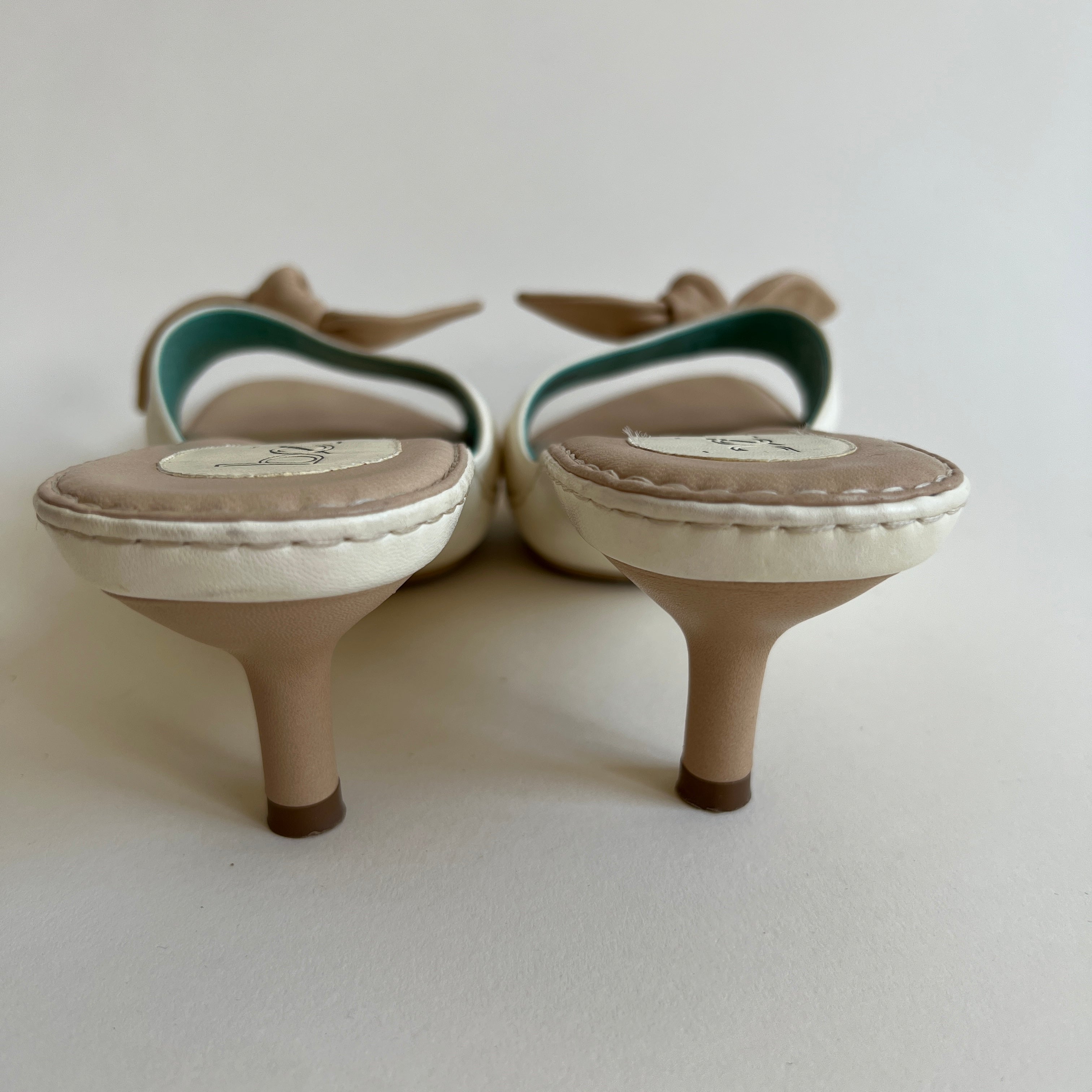 Vintage leather heels sz 9
