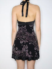 Bebe Black Halter Dress (Small)