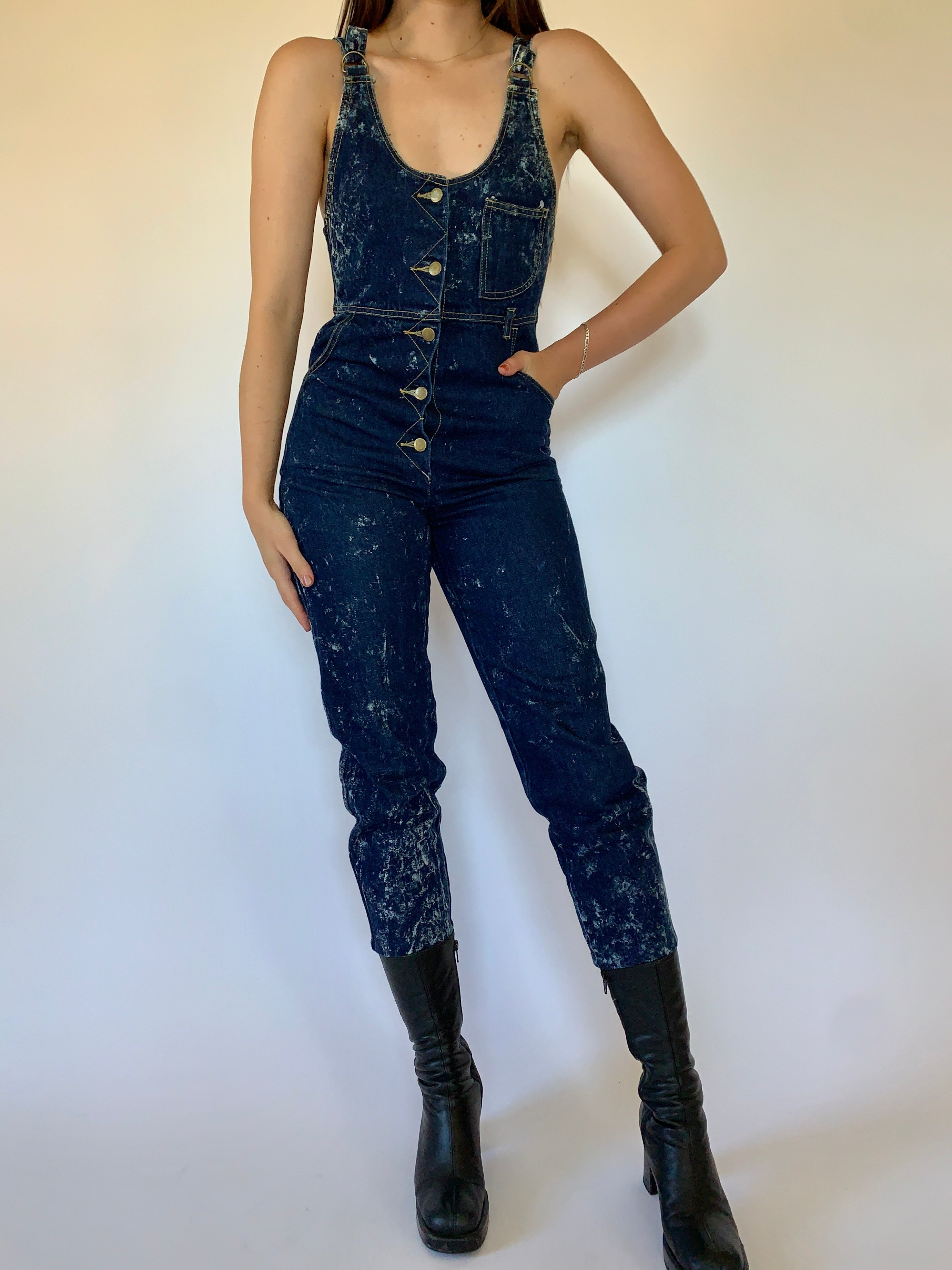 Vintage 1980s Denim Jumpsuit