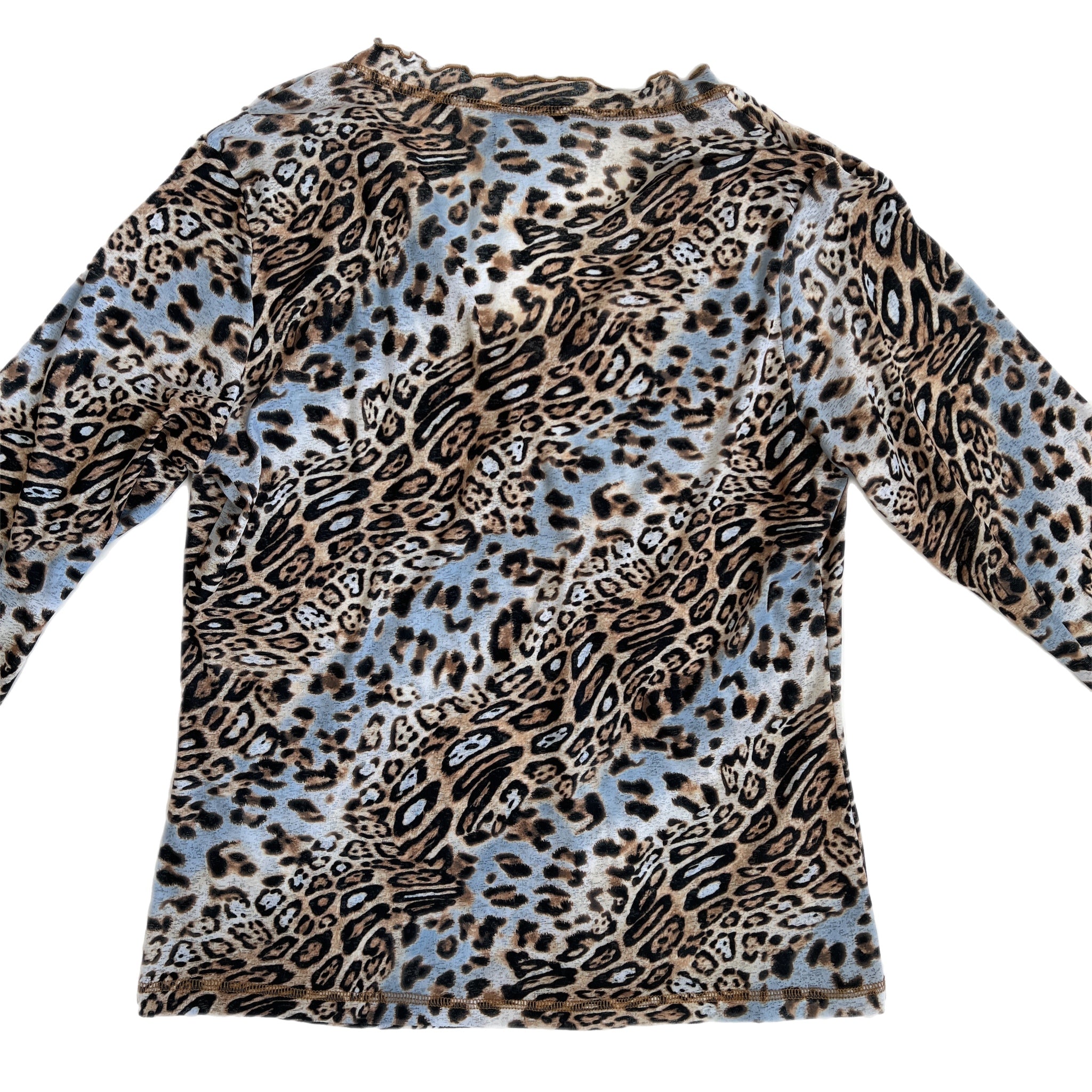 00s Blue cheetah print