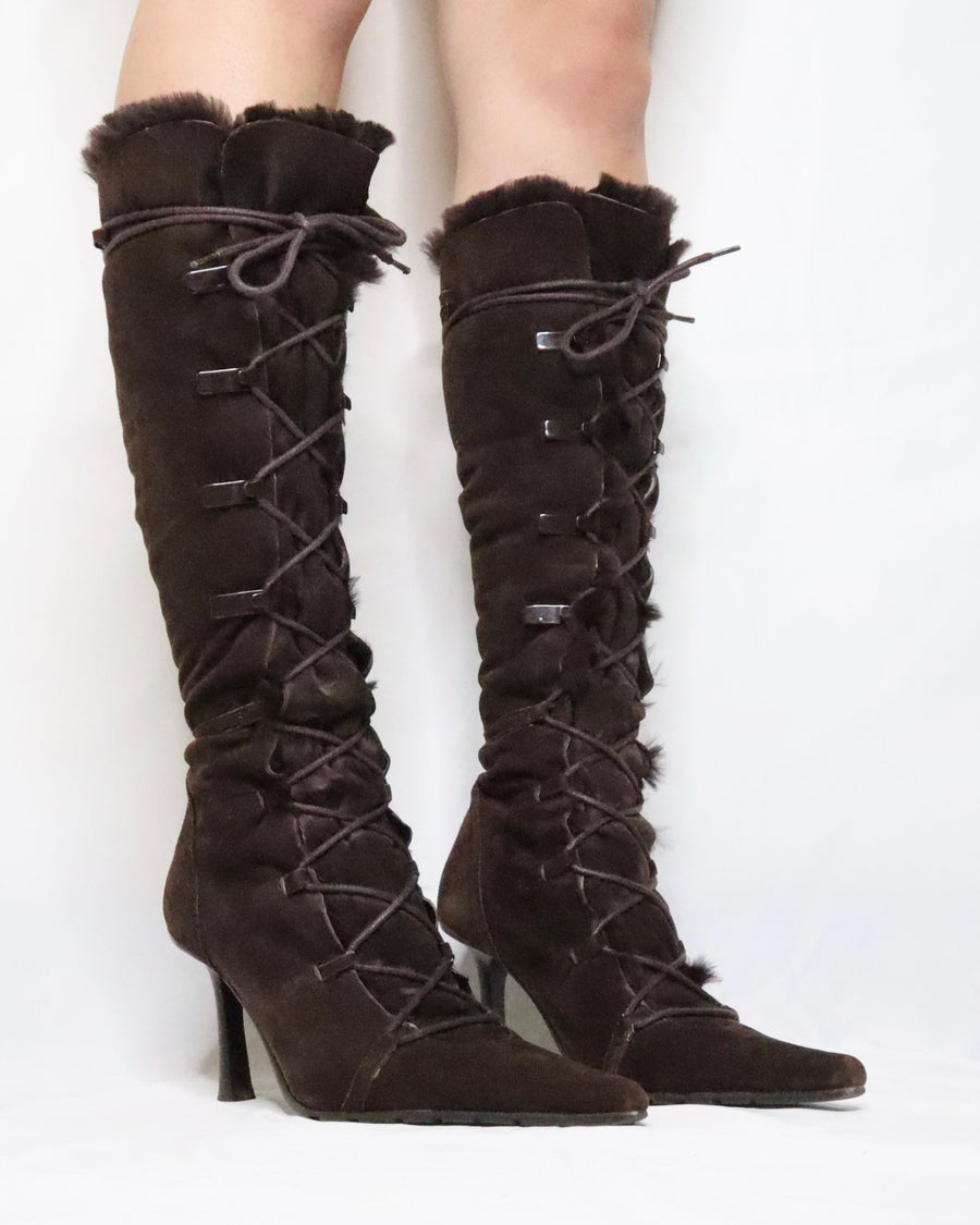 Knee High Stiletto Boots (6.5-7 US)
