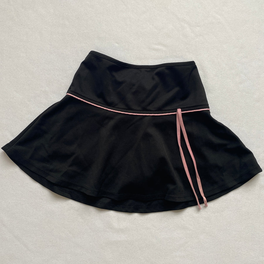 Black & pink mini skort
