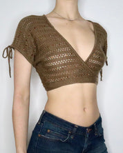 Brown Sequin Bolero (S-M) 