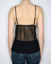 Black Mesh Babydoll Camisole (Medium) 