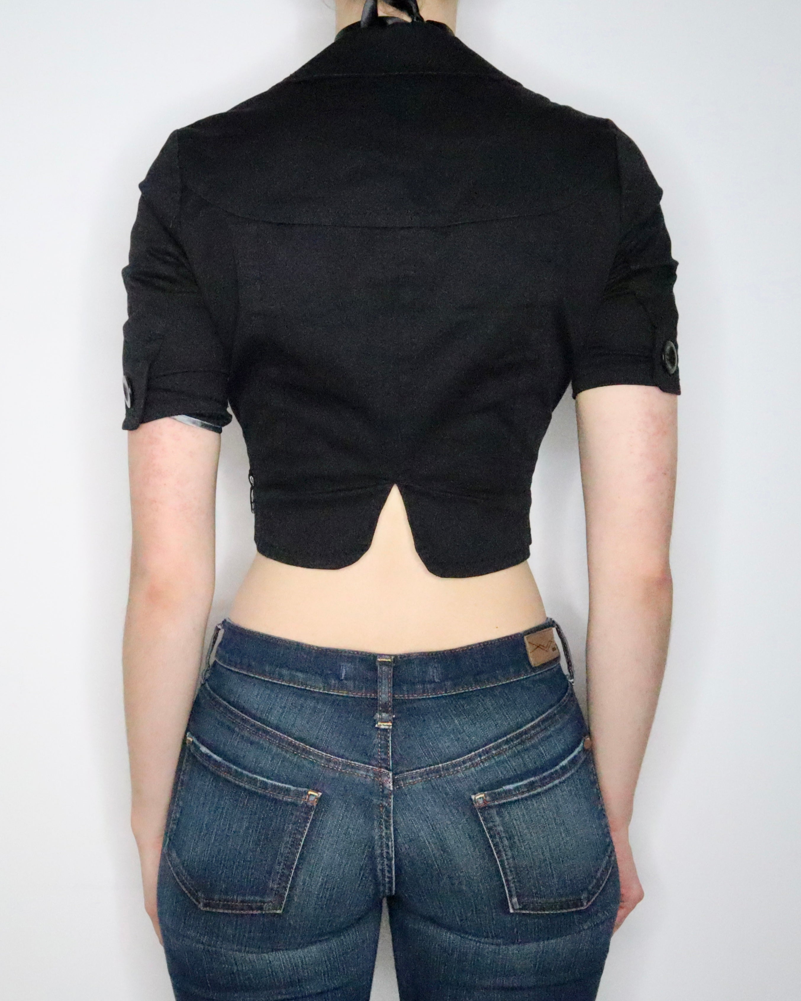 Black Cropped Blazer (XS)