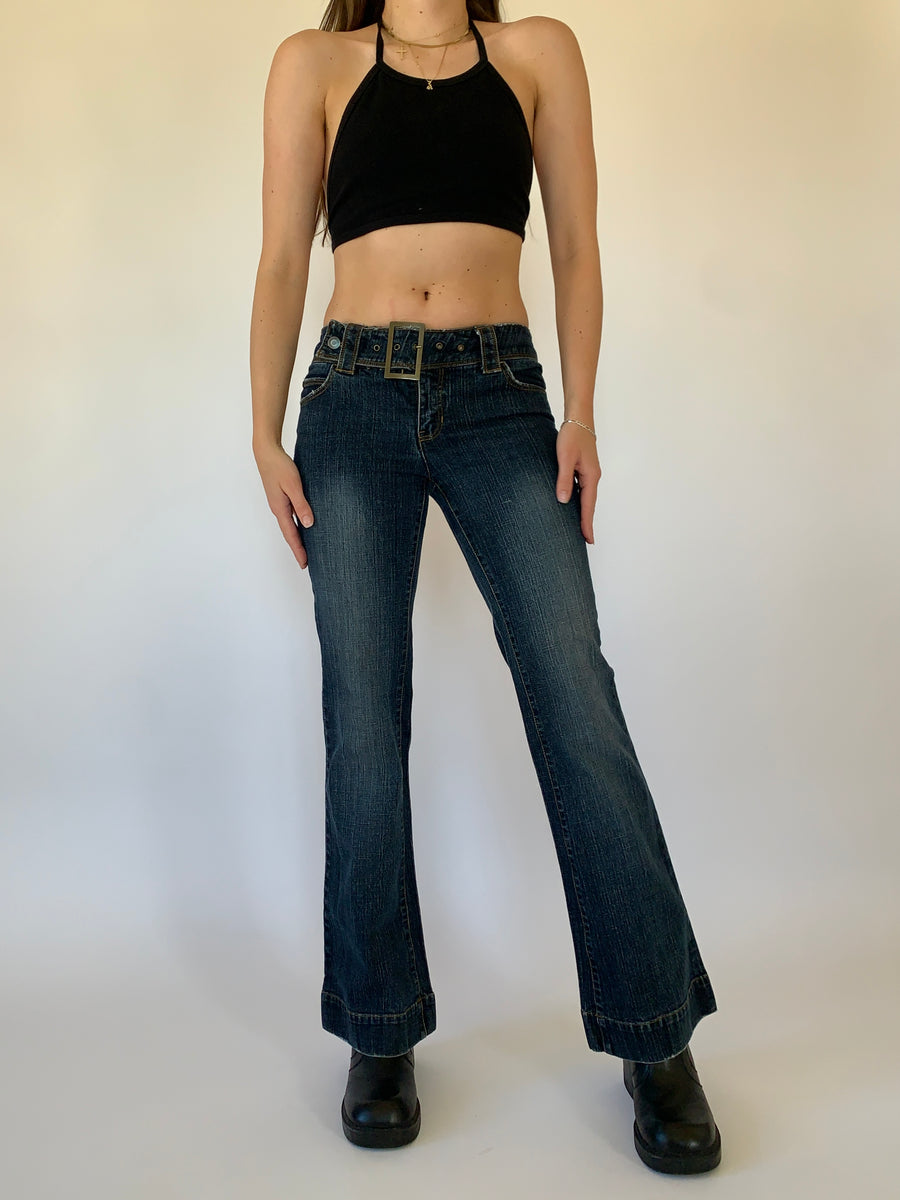 Y2K Belted Jeans