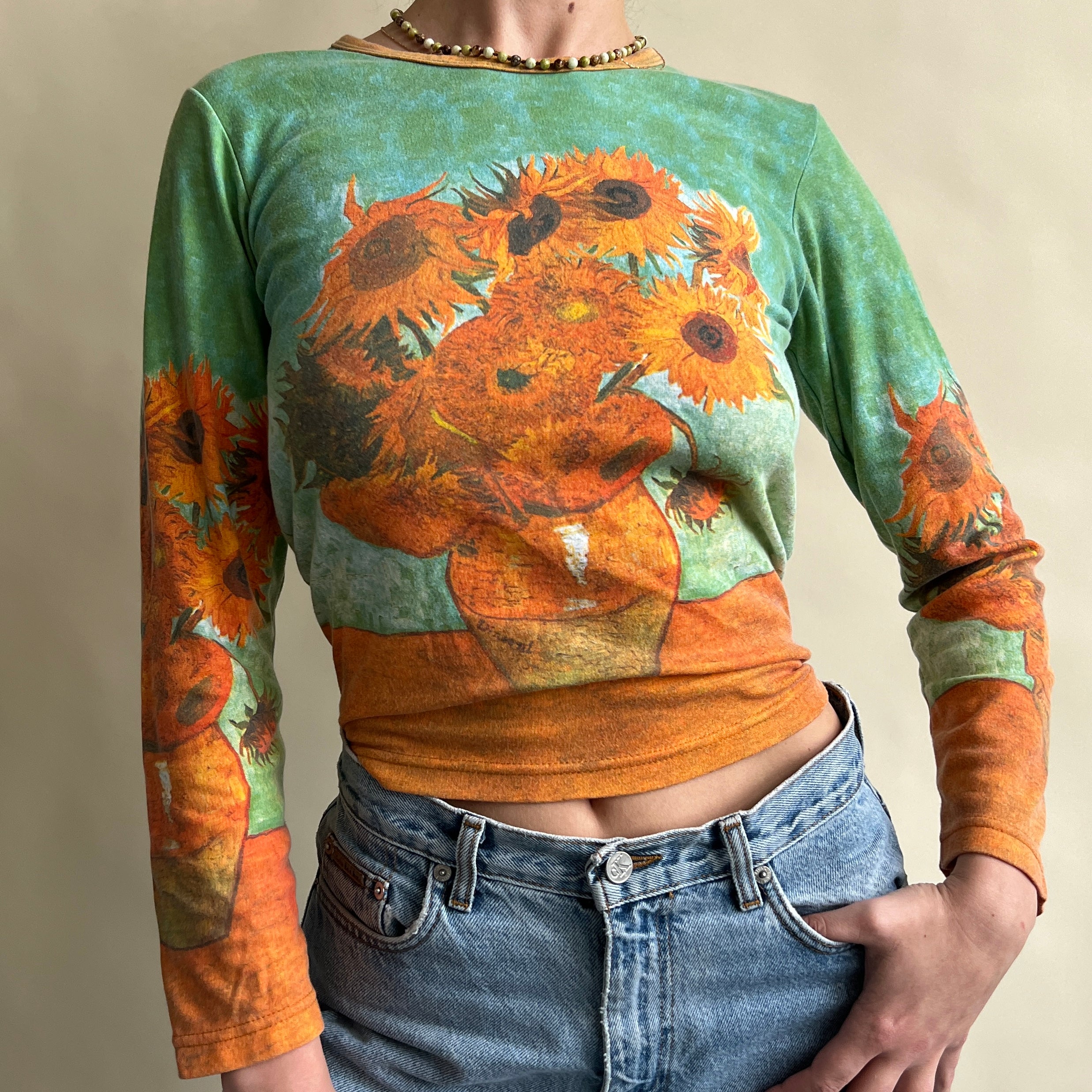 Van Gogh sunflower knit