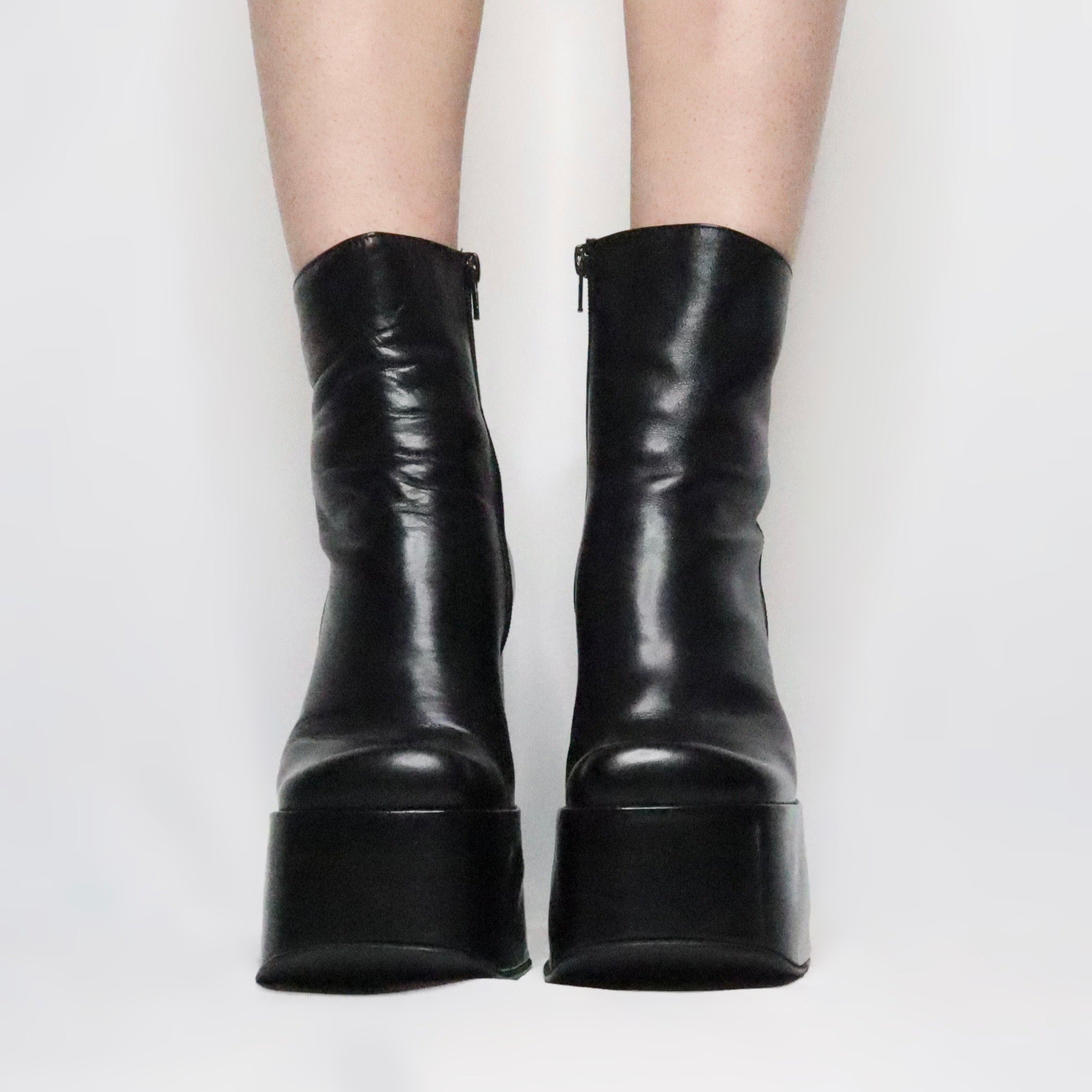 Black Platform Boots (7.5 US/38 EU)