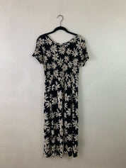 Black daisy dress