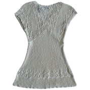 Ivory knit mini dress